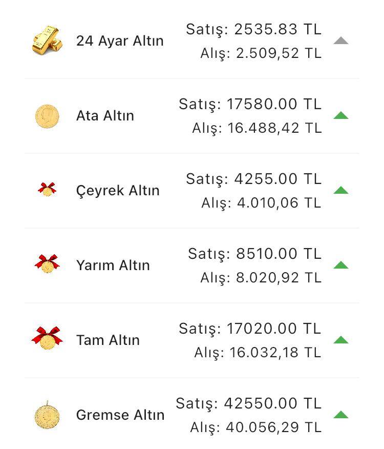 Konya’da altın fiyatları ve güncel döviz kurları I 10 Temmuz 2024 9